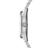 Raymond Weil Freelancer RW1212 vista laterale cassa acciaio con corona incisa logo RW, profilo sottile 2781-ST-20051