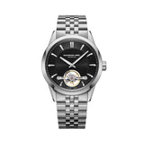 Raymond Weil Freelancer RW1212 orologio automatico quadrante nero con bilanciere a vista, bracciale acciaio 2781-ST-20051