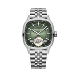 Raymond Weil Freelancer RW1212 quadrante verde gradiente con bilanciere a vista, cassa cushion acciaio bracciale integrato 2790-ST-52051