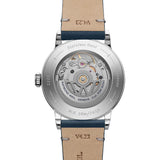 Raymond Weil Millesime Central Seconds fondello zaffiro con movimento automatico RW4280 e cinturino pelle blu navy 2125-SCS-50011