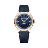 Raymond Weil Millesime Moonphase quadrante blu notte con fasi lunari, cassa PVD oro rosa e cinturino pelle blu 2945-PC5-50001