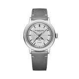 Raymond Weil Millesime Moonphase orologio automatico quadrante argentato a settori con fasi lunari, cinturino pelle grigia 2945-STC-65001