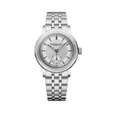 Raymond Weil Millesime Small Seconds quadrante argentato a settori con piccoli secondi, bracciale acciaio inossidabile 2130-ST-65001