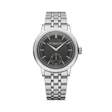 Raymond Weil Millesime Small Seconds quadrante antracite a settori, bracciale acciaio cinque file, automatico 2930-ST-60001