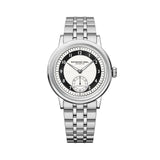 Raymond Weil Millesime Small Seconds quadrante Tuxedo bianco e nero, bracciale acciaio, automatico Swiss Made 2930-ST-05642