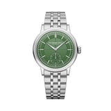 Raymond Weil Millesime Small Seconds quadrante verde British Racing Green bracciale acciaio automatico 2930-ST-52001