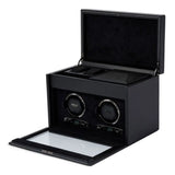 Wolf British Racing Double Watch Winder Black