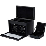 Wolf British Racing Double Watch Winder Black