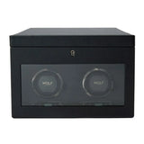Wolf British Racing Double Watch Winder Black