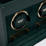 Wolf British Racing Green Double Watch Winder