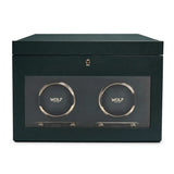 Wolf British Racing Green Double Watch Winder