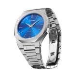 D1 Milano Orologio al Quarzo Solo Tempo Uomo con Cassa Ottagonale Quadrante Blu e Cinturino in Acciaio UTBJ09 Variante3
