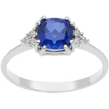 Anello Donna Con Pietra in Oro Bianco COMETE Colore Blu ANB 2488Variante 1