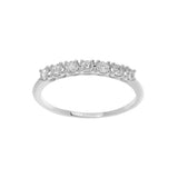 Anello donna Comete fedina in oro bianco con diamanti ANB 2557