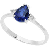 Anello Donna Con Pietra in Oro Bianco COMETE Colore Blu ANB 2485Variante 1