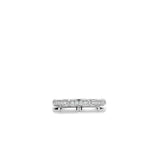 Anello TI SENTO fascia con dettagli rettangolari in argento rodiato con zirconi 12271ZI Variante2