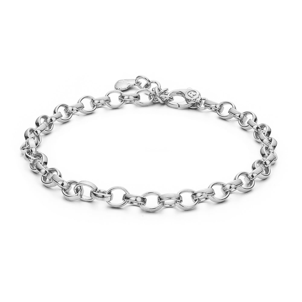 Bracciale Componibile Rosato in Argento con Maglia Forzatina - Storie Bracciale Componibile Rosato in Argento con Maglia Forzatina - Storie