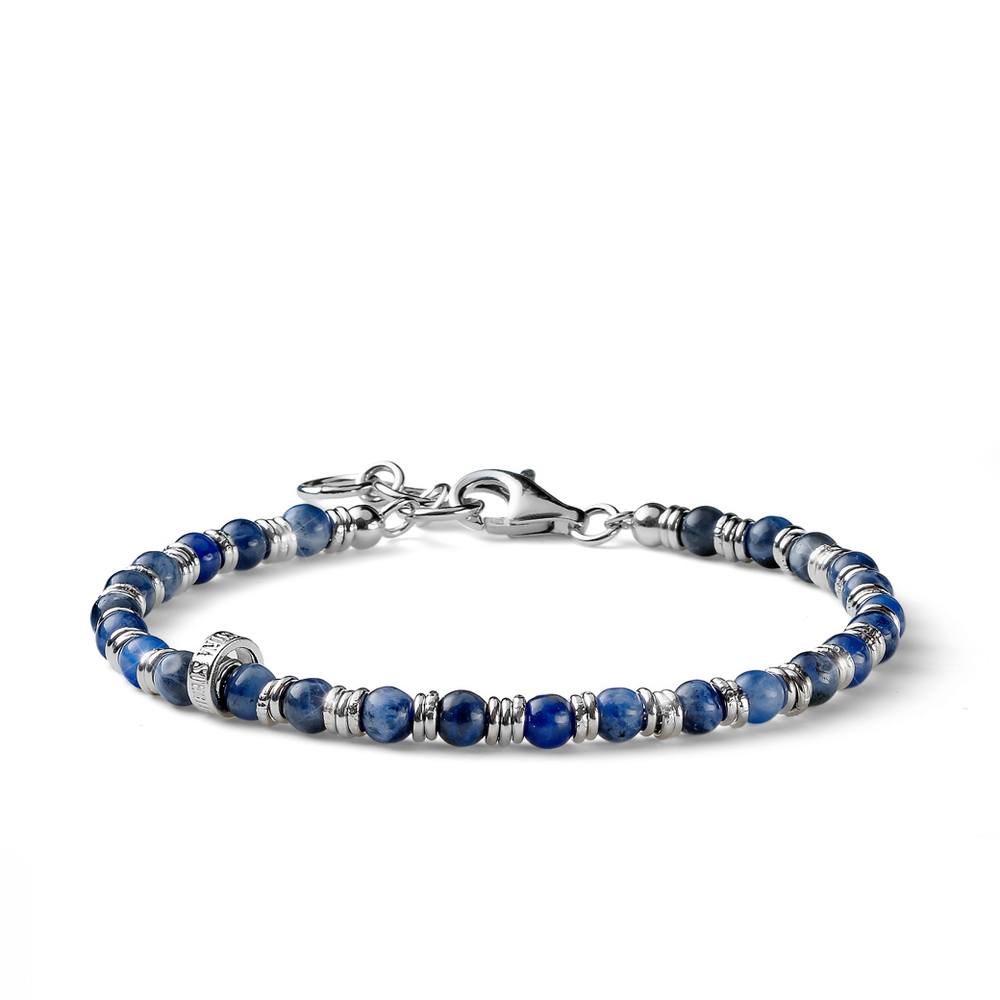 Bracciale Filo Sottile Blu con Stella Piccola Argento • Kurshuni