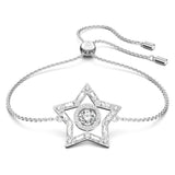 Bracciale donna Swarovski in metallo rodiato con stella impreziosita da cristalli bianchi 5617881