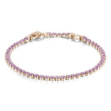 Bracciale Donna Tennis in Argento ROSATO Colore Viola RZB011Variante 1