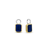 TI SENTO Charms Orecchini in argento bicolore con cristallo blu 9253BY