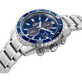 CITIZEN Orologio Cronografo al Quarzo Uomo con Cassa Rotonda Quadrante Blu e Cinturino in Acciaio CA0710-82L Variante3