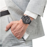 CITIZEN Orologio al Quarzo Uomo con Cassa Rotonda Quadrante Nero e Cinturino in Super Titanio CC9025-51E Indossato