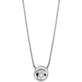 Collana Donna Punto Luce in Oro Bianco COMETE GLB 1421Variante 1