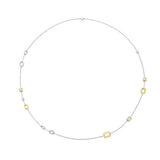 Collana donna Ti Sento lunga in argento bicolore con zirconi 34028ZY Variante2