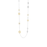 Collana donna Ti Sento lunga in argento bicolore con zirconi 34028ZY Variante
