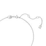 SWAROVSKI Collana punto luce in metallo rodiato con cristallo rotondo contornato da pavé di cristalli 5636264 Dettaglio