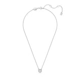 SWAROVSKI Collana punto luce in metallo rodiato con cristallo rotondo contornato da pavé di cristalli 5636264 Variante