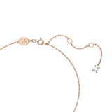 SWAROVSKI Collana punto luce in metallo placcato oro rosa con cristallo rotondo contornato da pavé di cristalli 5636272 Dettaglio