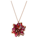 Collana donna Swarovski Curiosa con ciondolo di cristalli triangolari rosa 5600505