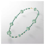 Collana donna Swarovski dorata con cristalli verdi e amazzonite 5601906 Variante3