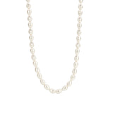 TI SENTO Collana da donna con perle barocche bianche e chiusura in argento 3994PW