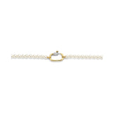 TI SENTO Collana da donna con perle bianche e chiusura in argento dorato e zirconi 3993PW Variante3