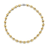 TI SENTO Collana da donna a maglie chicchi di caffè in argento bicolore 3985SY Variante2
