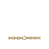 TI SENTO Collana donna con maglie ovali in argento dorato e con zirconi 2952SY Variante3