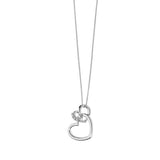 Collana Donna Con Pendente in Oro Bianco con Diamante COMETE GLB 1340Variante 1