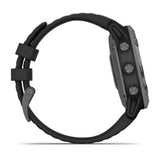 Orologio Smartwatch Garmin Unisex Cassa Rotonda in Acciaio Nero Quadrante Nero e Cinturino in Silicone Nero 010-02410-15 Variante4