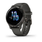 Orologio Smartwatch Garmin Unisex Cassa Rotonda e Cinturino in Silicone Grigio Antracite 010-02429-10