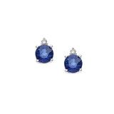Orecchini Donna A lobo in Oro Bianco con Diamante COMETE Colore Blu ORB 880