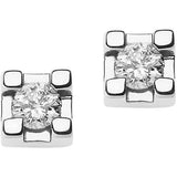 Orecchini Donna Punto Luce in Oro Bianco COMETE ORB 860Variante 1