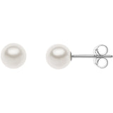 Orecchini Donna Perle in Oro Bianco COMETE Colore Bianco ORP 694Variante 1