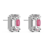 Orecchini Swarovski donna a lobo con cristalli rosa e bianchi 5600627 Variante2