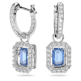 Orecchini Swarovski Donna Pendenti con Zirconi Blu Ottagonali 5619500