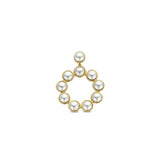 TI SENTO Orecchino singolo pendente in argento dorato con madreperla 7905YP H