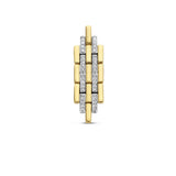 Orecchino pendente TI SENTO a cinque file sfalsate in argento bicolore e zirconi 7891ZY H