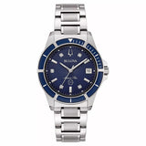 BULOVA orologio donna Marine Star al quarzo quadrante blu e cinturino in acciaio 96P237